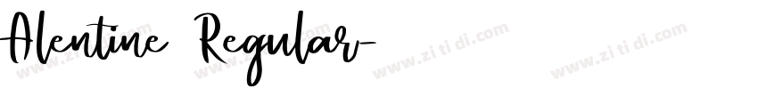 Alentine Regular字体转换